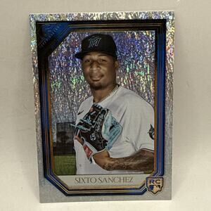 2021 Topps Gallery Blue Pattern /50 Sixto Sanchez #35 Rookie RC Marlins MLB Card